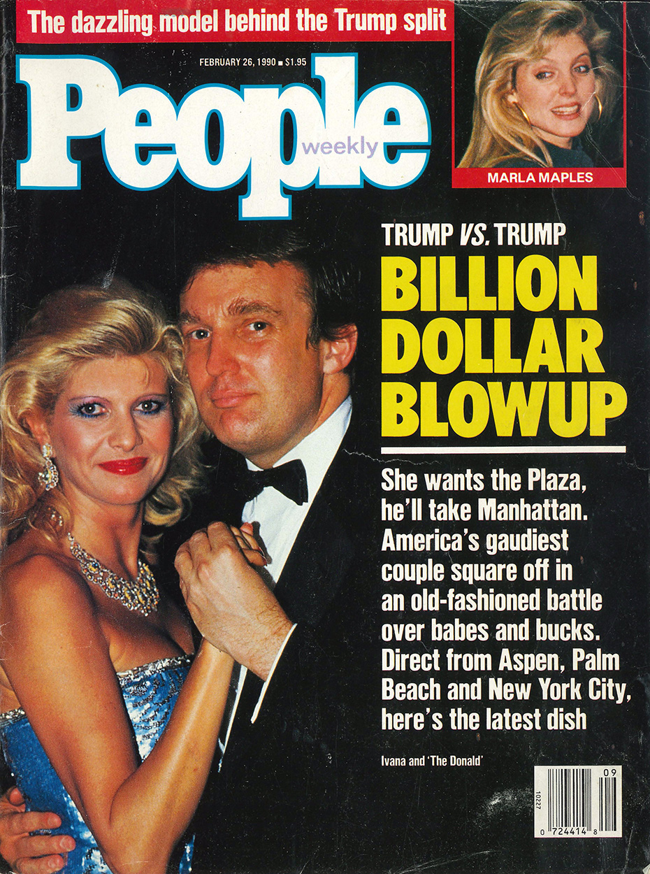 Cover of People Magazine with Trump and Ivanna