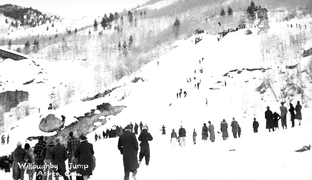 Aspen hosts its first U.S. Ski Association National Championships for downhill and slalom, including the Willoughby Jump;