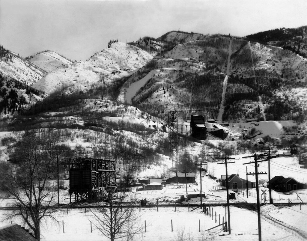 By the 1930s there are only a few leasing operations still actively mining on Aspen Mountain