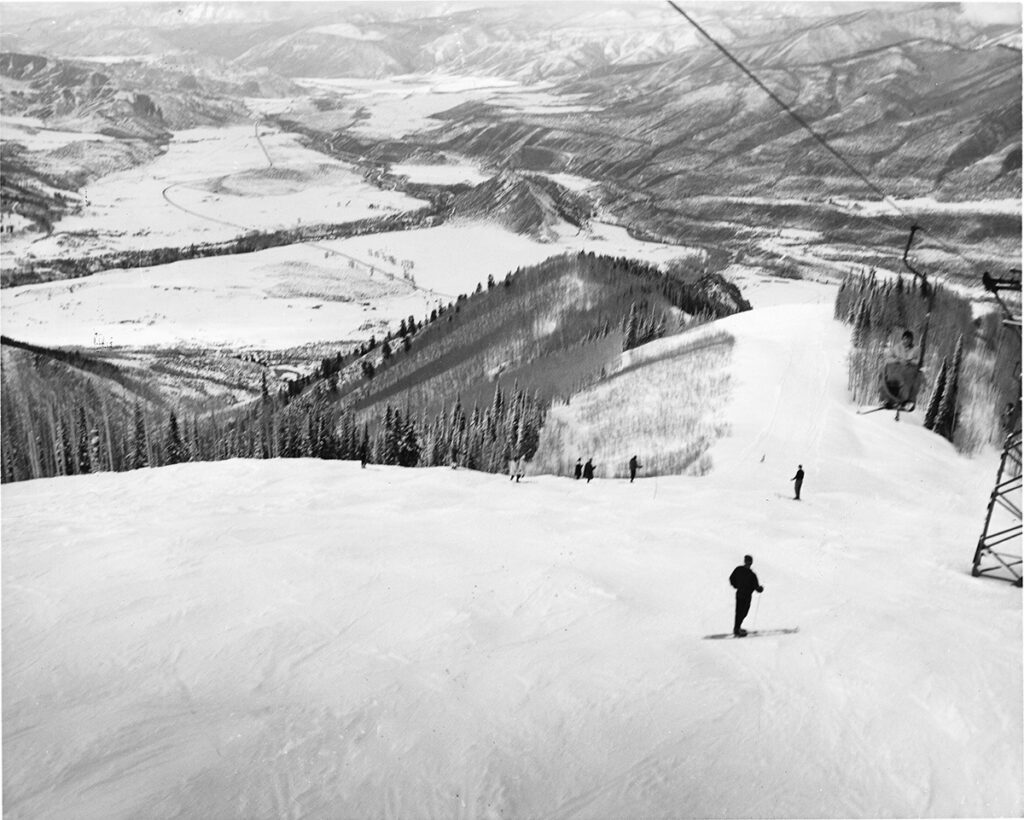 Ruthie’s Run is constructed in anticipation of 1950 FIS races